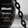 Libération Rituel Vaudou de Marie Laveau une chaine et un boulet photo noir et blanc