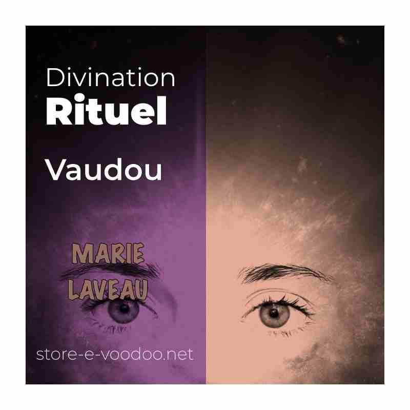 Divination - Rituel Vaudou le troisième oeil bi Color mauve et orange 