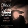 Le rituel des flammes noires image en sépia une flamme brule dans un coquillage vaudou
