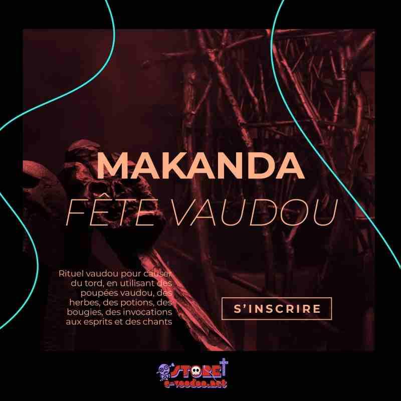 Participez à la Fête Vaudou - Rituel Makenda (mauvais sort) en live privé sur YouTube ! 