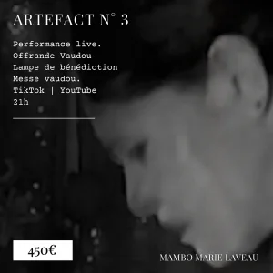 artefact numero 3- offrande vaudou - benediction rituel - mambo marie laveau