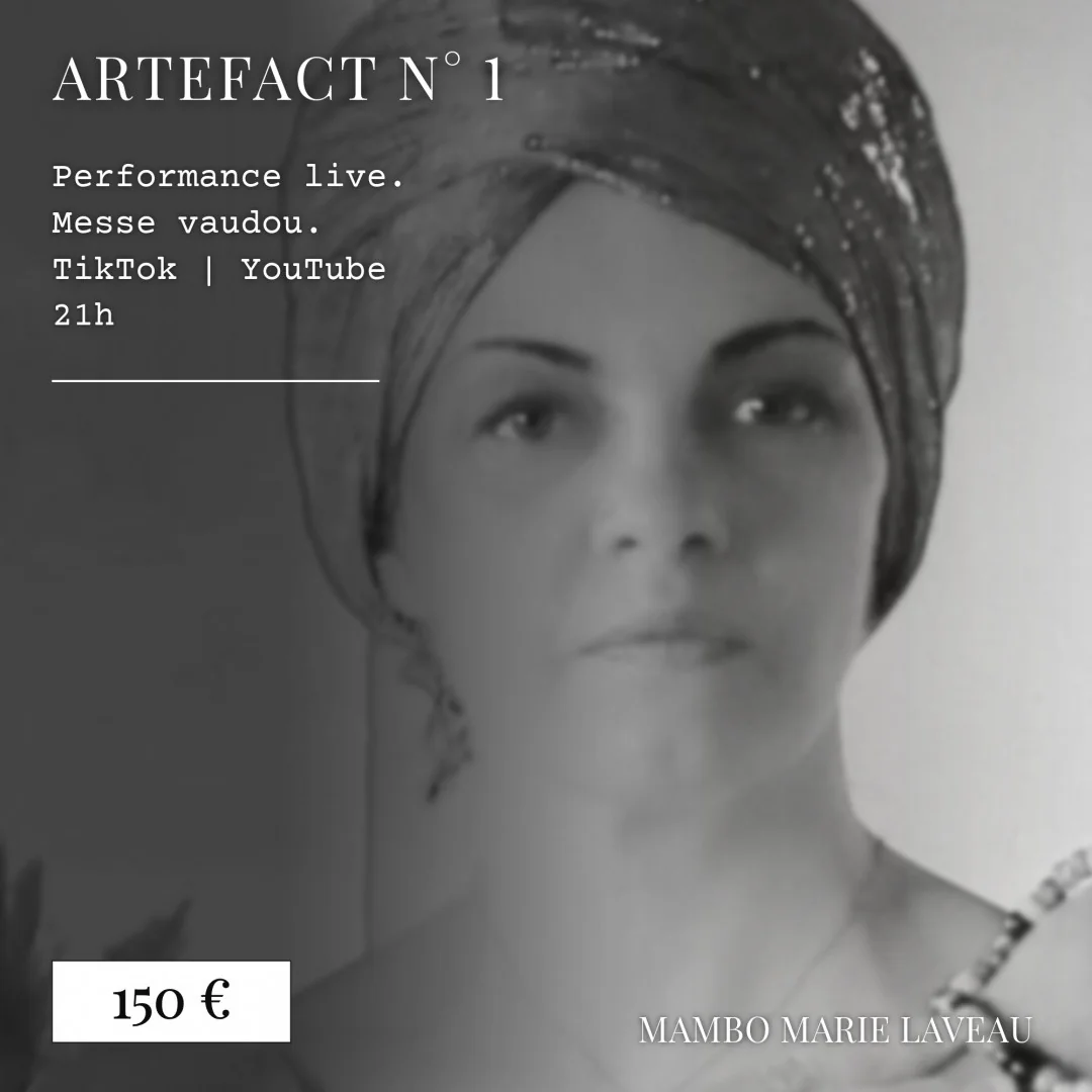 aetefact numéro 1 mambo marie laveau performance live messe vaudou 150 euros