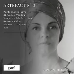 artefact numero 3- offrande vaudou - benediction rituel - mambo marie laveau