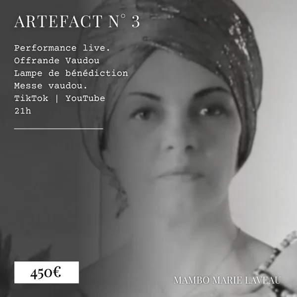artefact numero 3- offrande vaudou - benediction rituel - mambo marie laveau