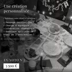 Ex-voto · numéro 5 ethnographie sensorielle · vaudou · vodou · Lwa · Mambo Marie Laveau · Passage initiatique 