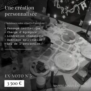 Ex-voto · numéro 5 ethnographie sensorielle · vaudou · vodou · Lwa · Mambo Marie Laveau · Passage initiatique 