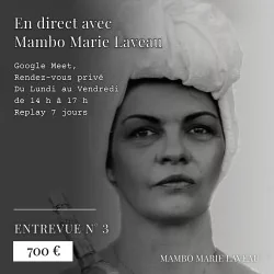 Divination · Mambo Marie Laveau · vaudou · vodou · Divination des Ancêtres · Divination Lwa · Contact avec les morts