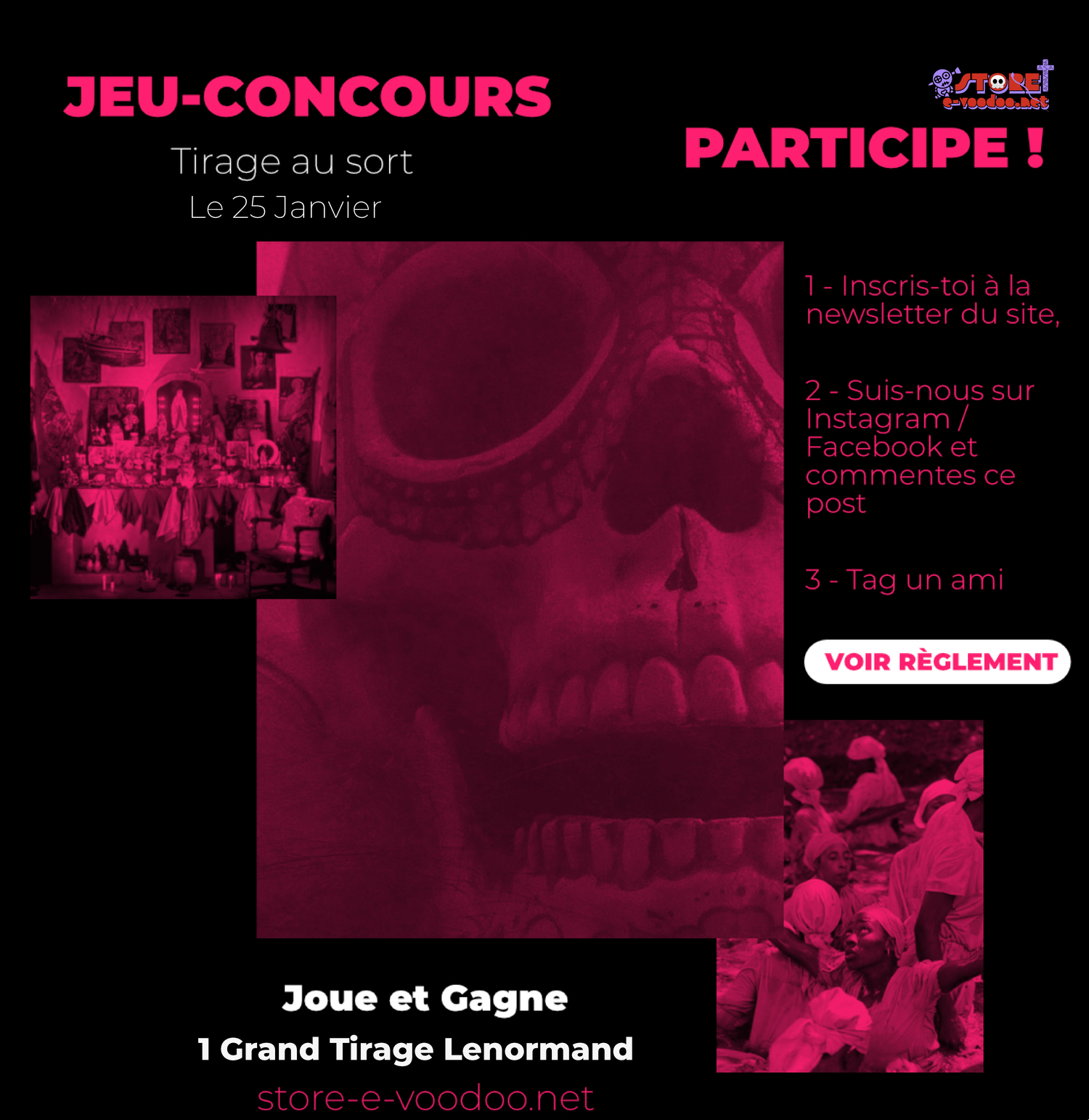 Grand Tirage Lenormand ; jeu-concours ; marie laveau
