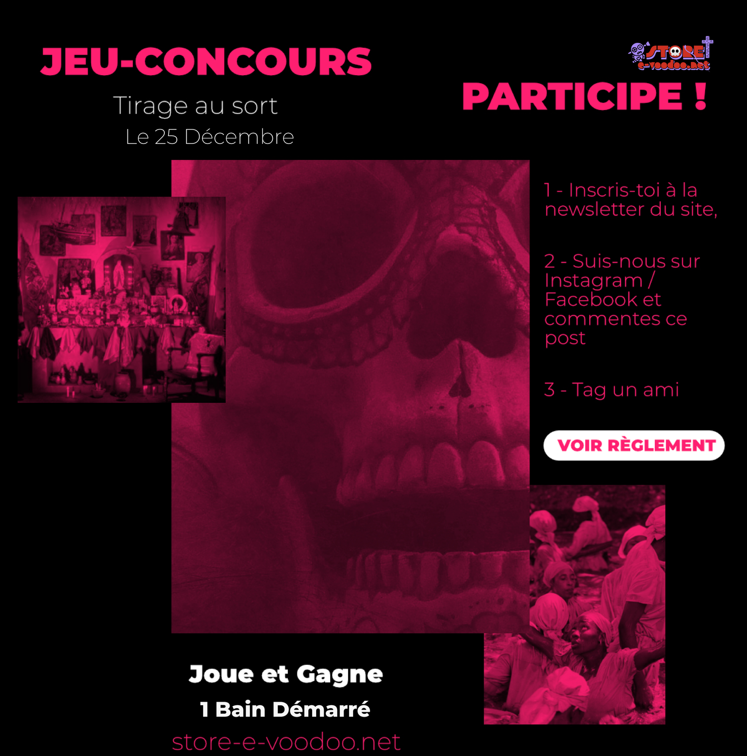 bain demarre jeu-concours marie laveau