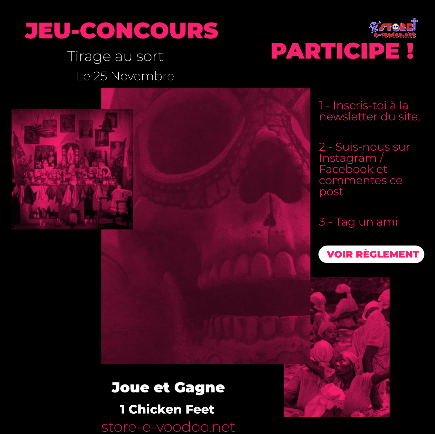 chicken feet jeu-concours marie laveau