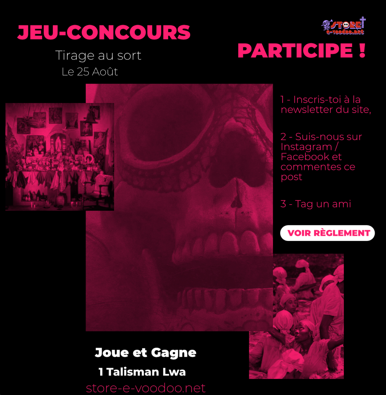 talisman loa jeu-concours marie laveau